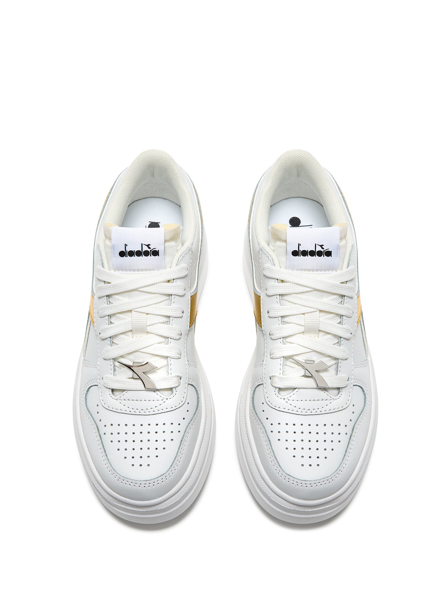 Sneakers Bianco Oro Diadora