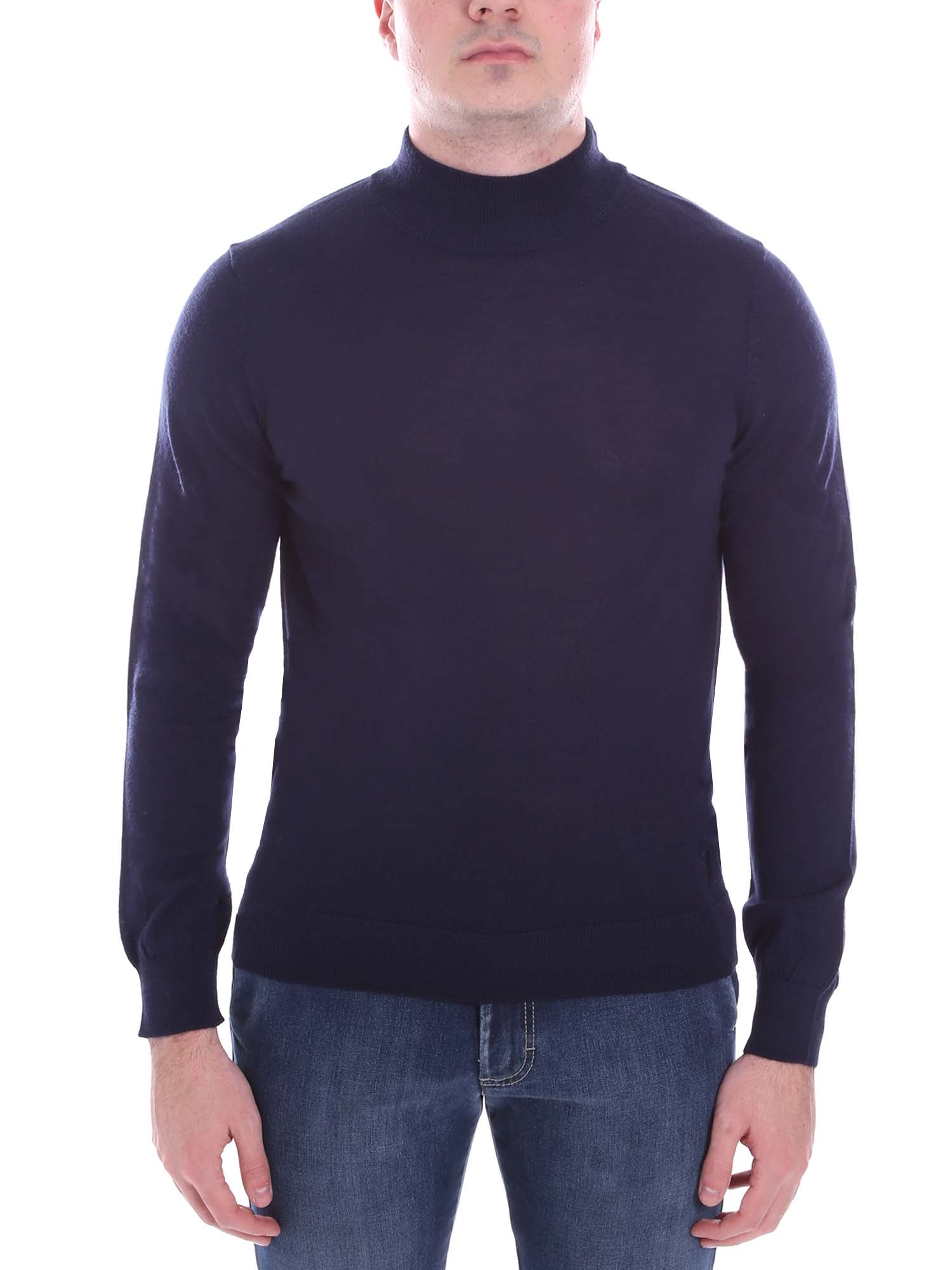 Maglie a collo alto Blu Yes-zee