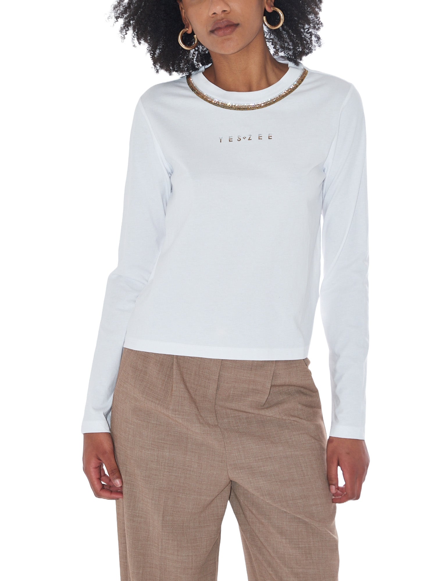 T-shirt Bianco Yes-zee