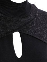 Maglie a collo alto Nero Yes-zee