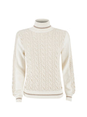 Maglie a collo alto Avorio Yes-zee