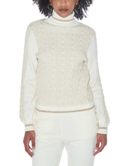 Maglie a collo alto Avorio Yes-zee