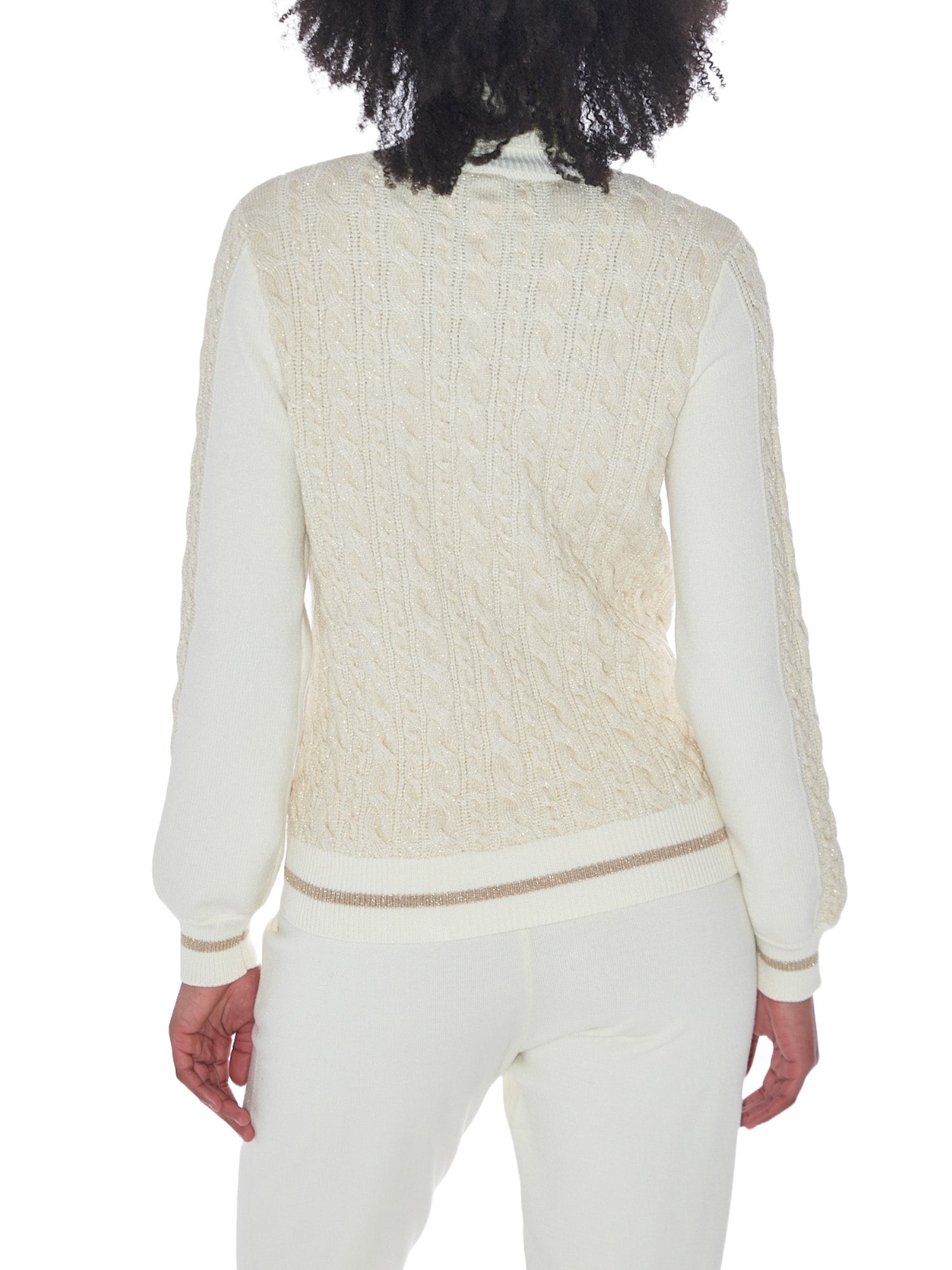 Maglie a collo alto Avorio Yes-zee