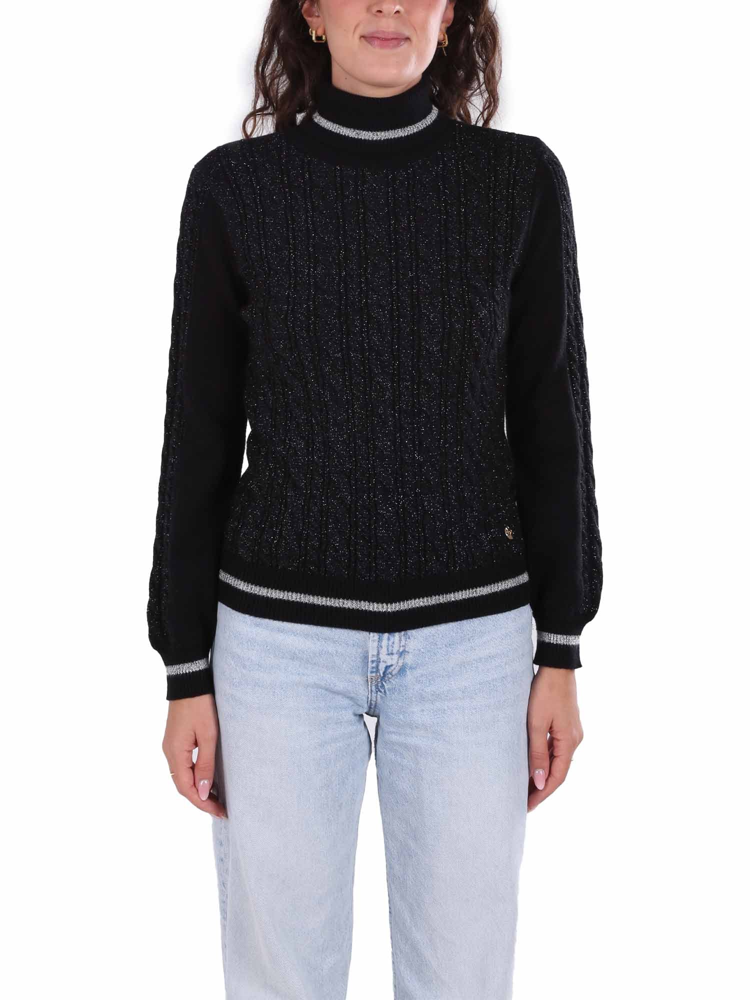 Maglia a collo alto Nero Yes-zee