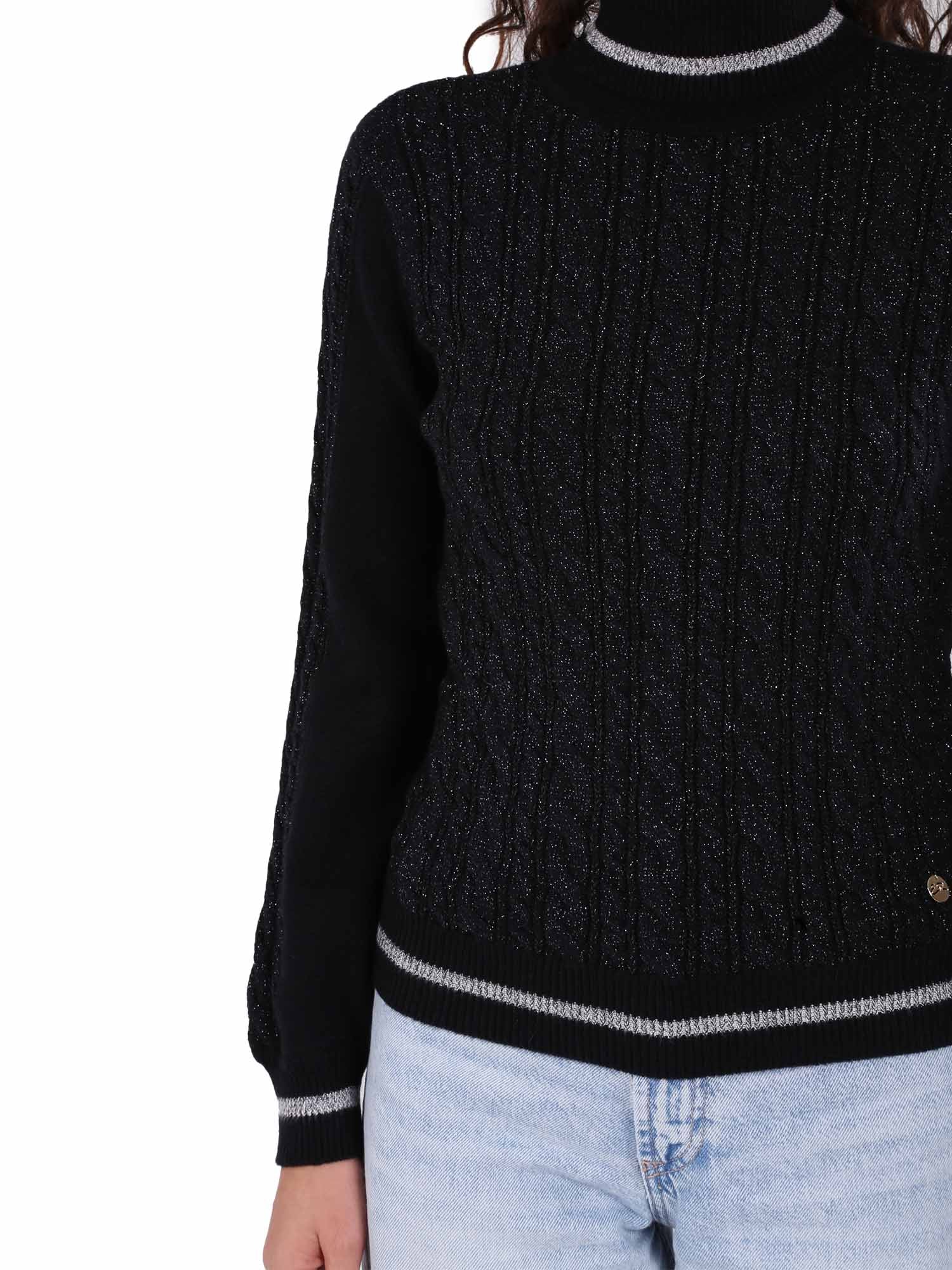 Maglia a collo alto Nero Yes-zee