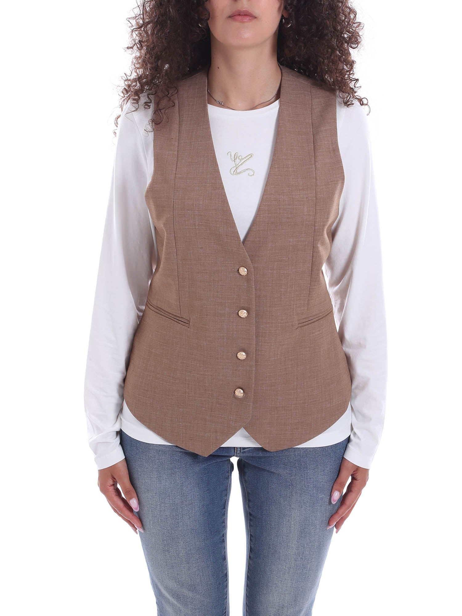 Gilet Marrone Yes-zee