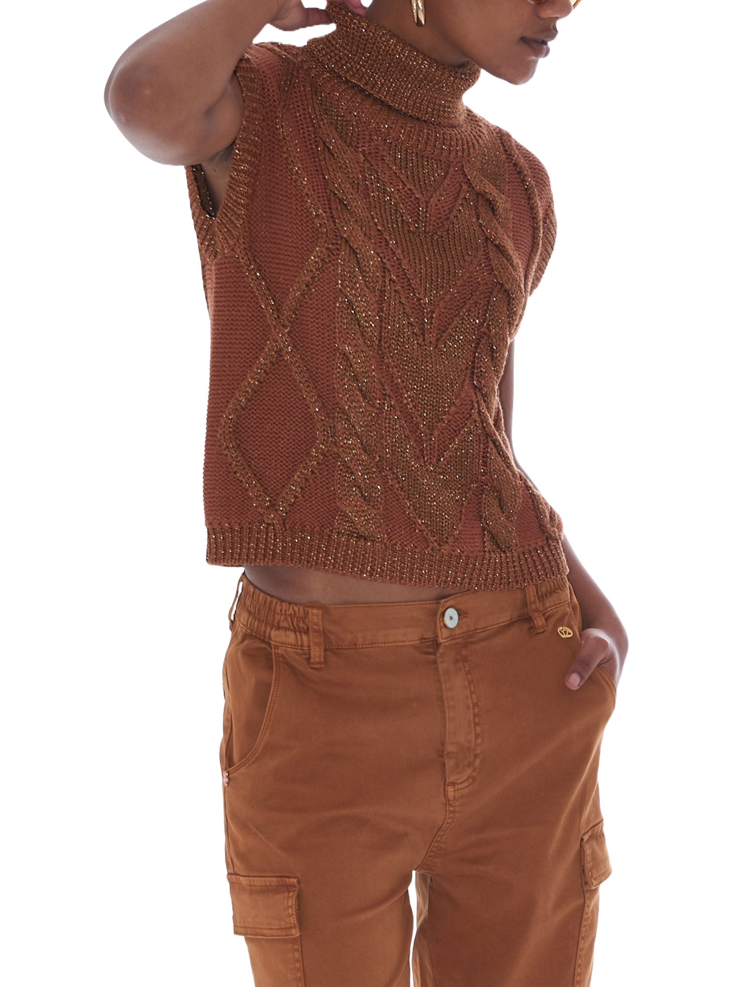 Gilet Marrone Yes-zee