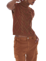 Gilet Marrone Yes-zee