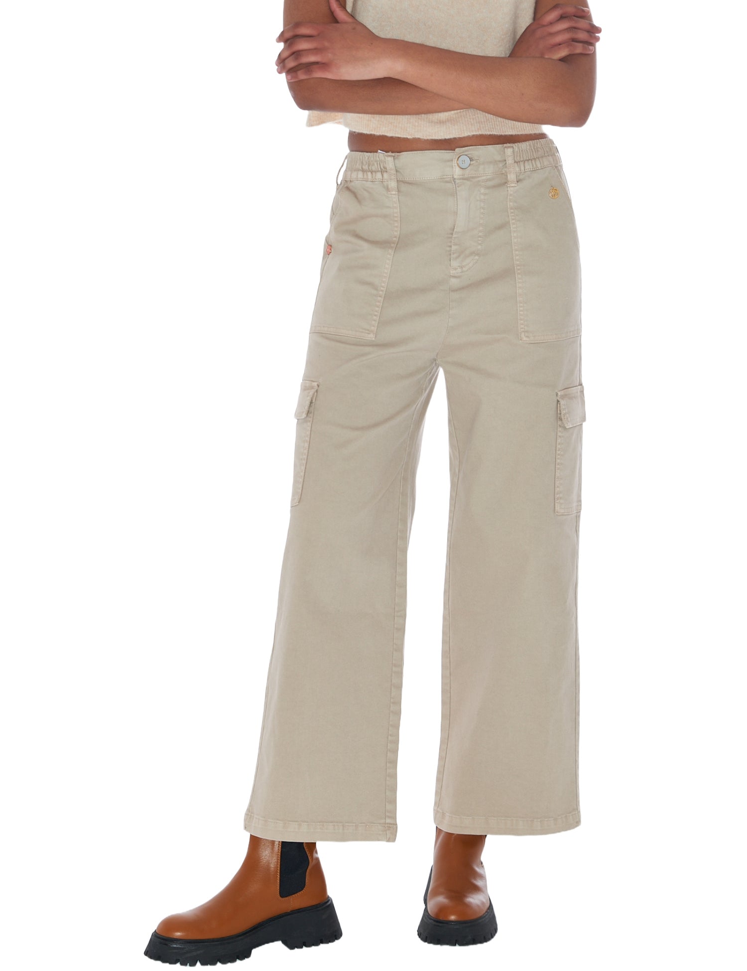 Pantaloni Beige Yes-zee