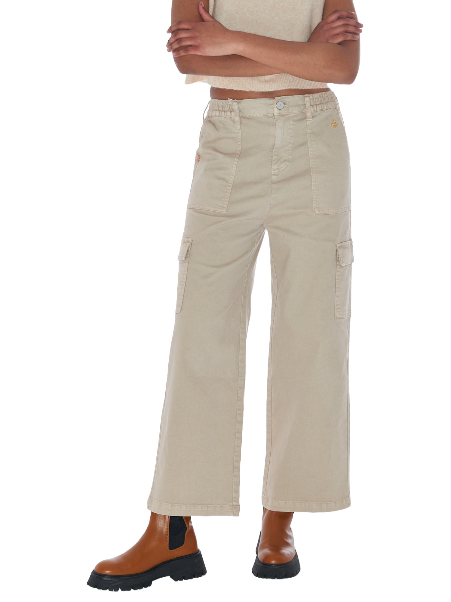 Pantaloni Beige Yes-zee