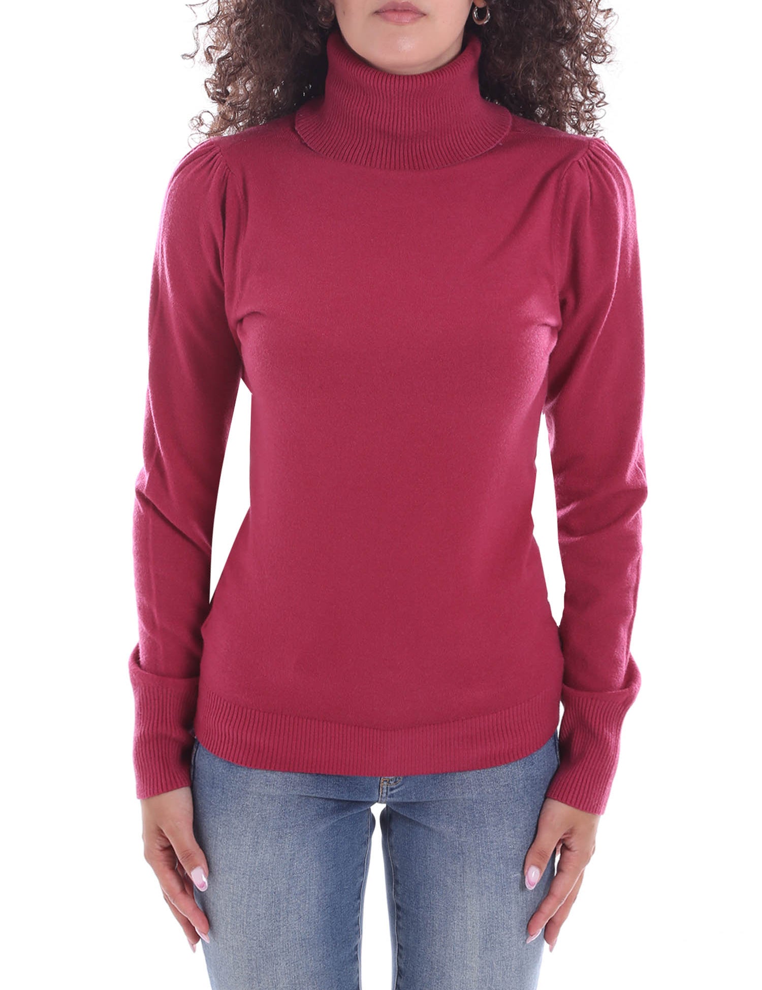 Maglie a collo alto Rosa Yes-zee