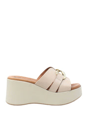 Sandali zeppa Tortora Susimoda