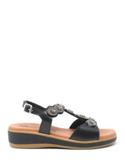 Sandali zeppa Nero Susimoda