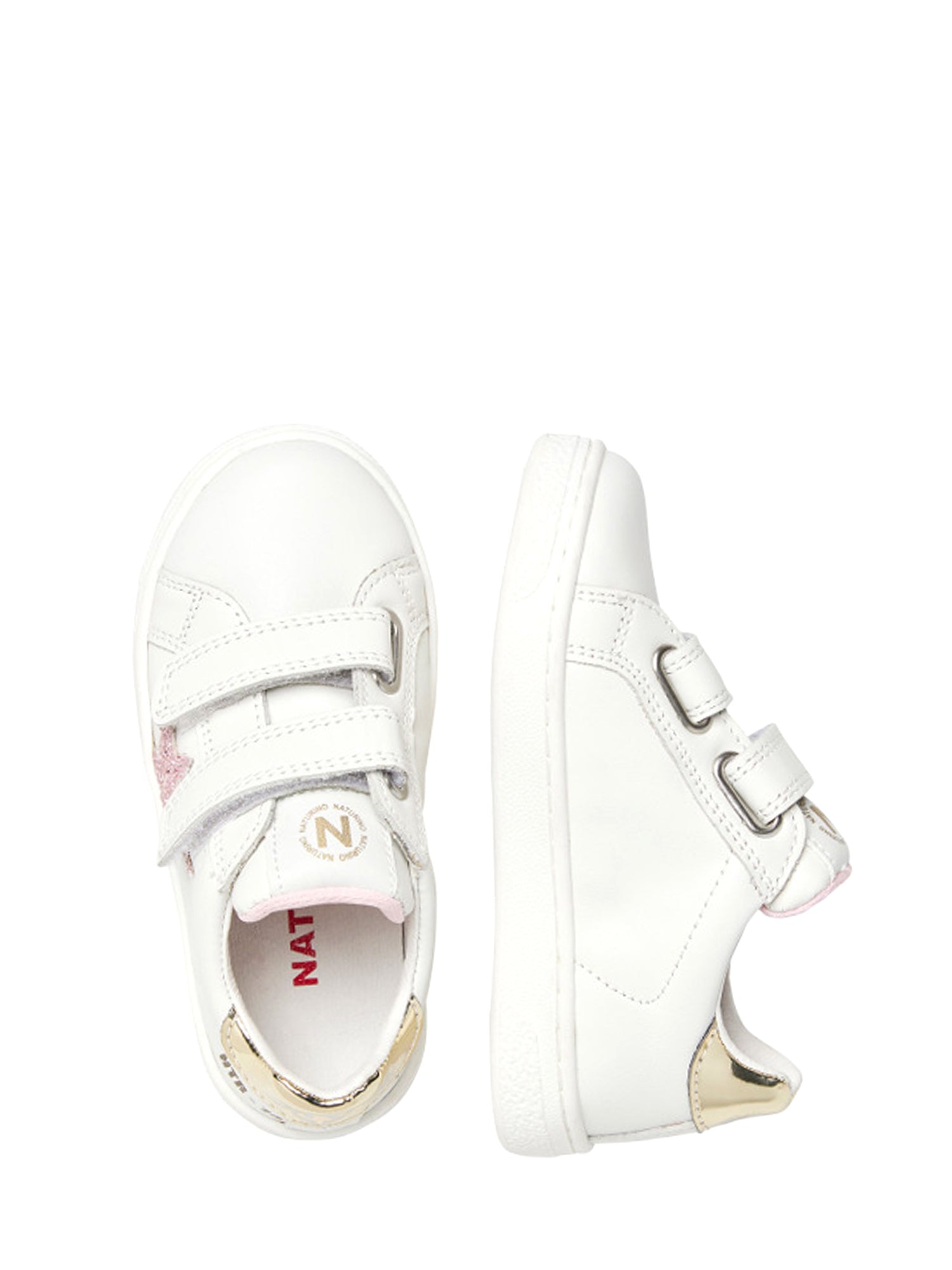 Scarpe con strappi Bianco Oro Naturino