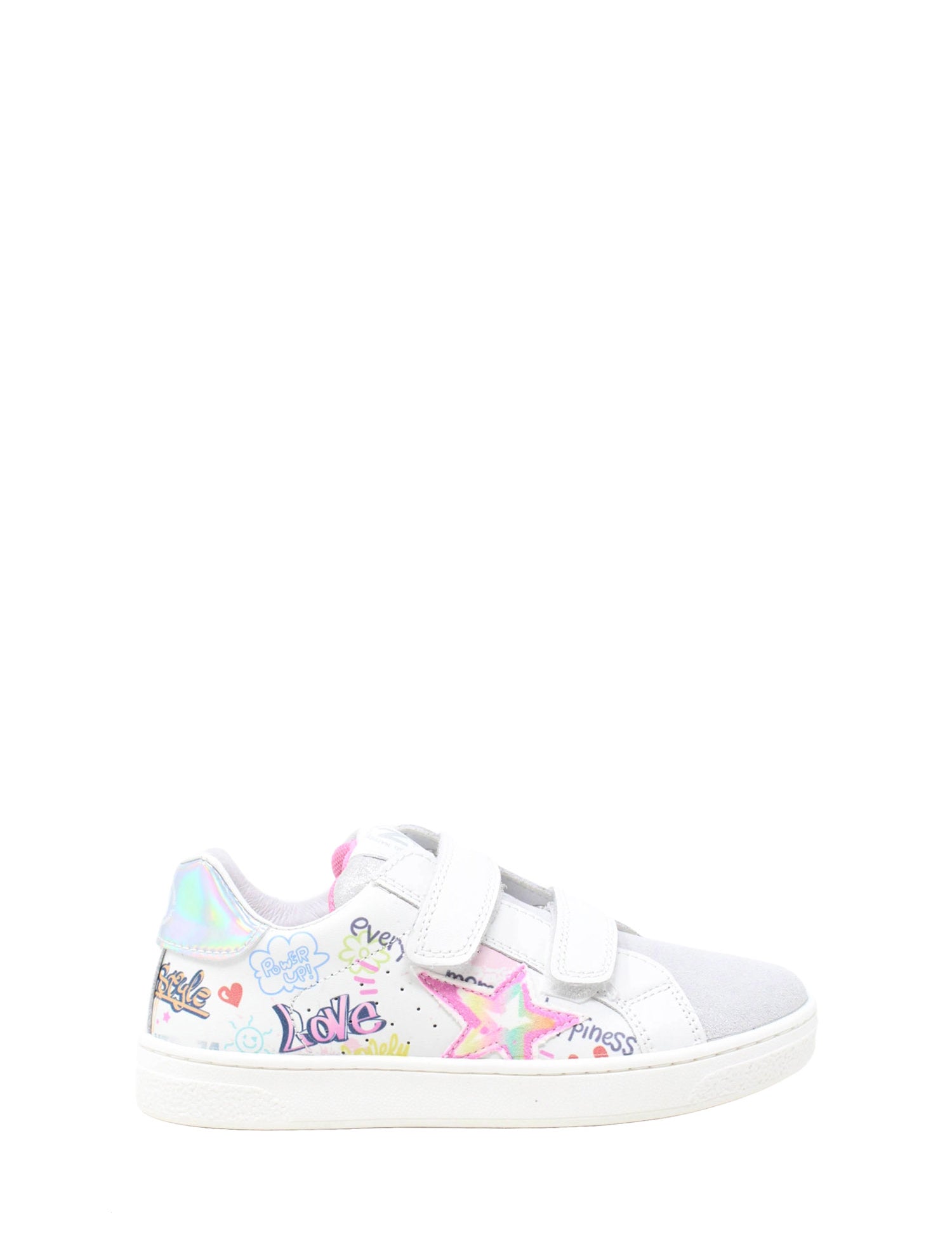 Scarpe con strappi Bianco Rosa Naturino