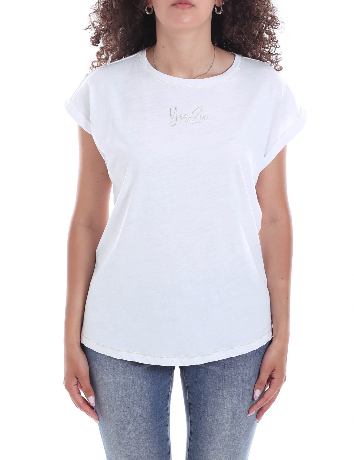 T-shirt Bianco Yes-zee