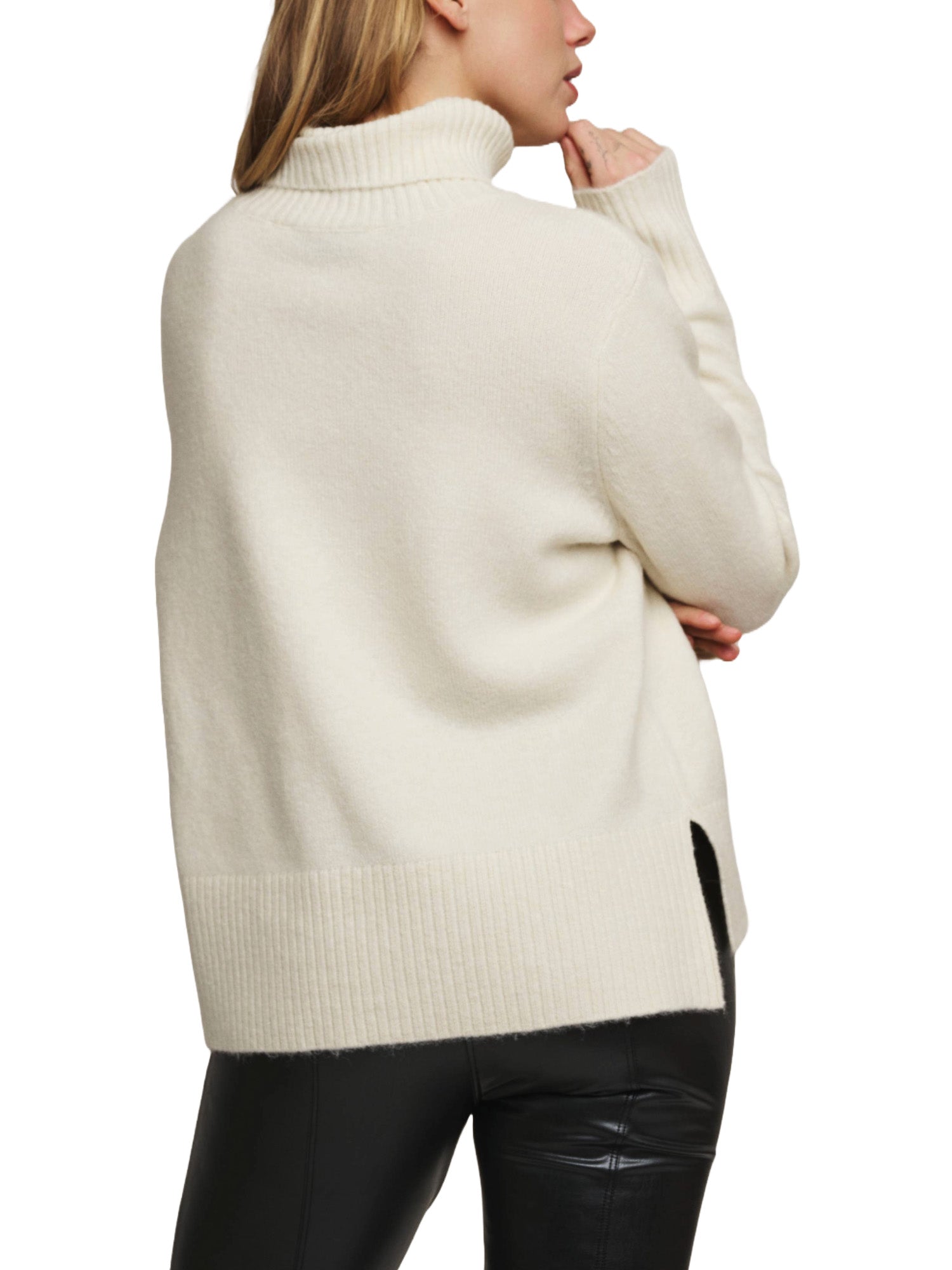 Maglie a collo alto Avorio Rino&pelle