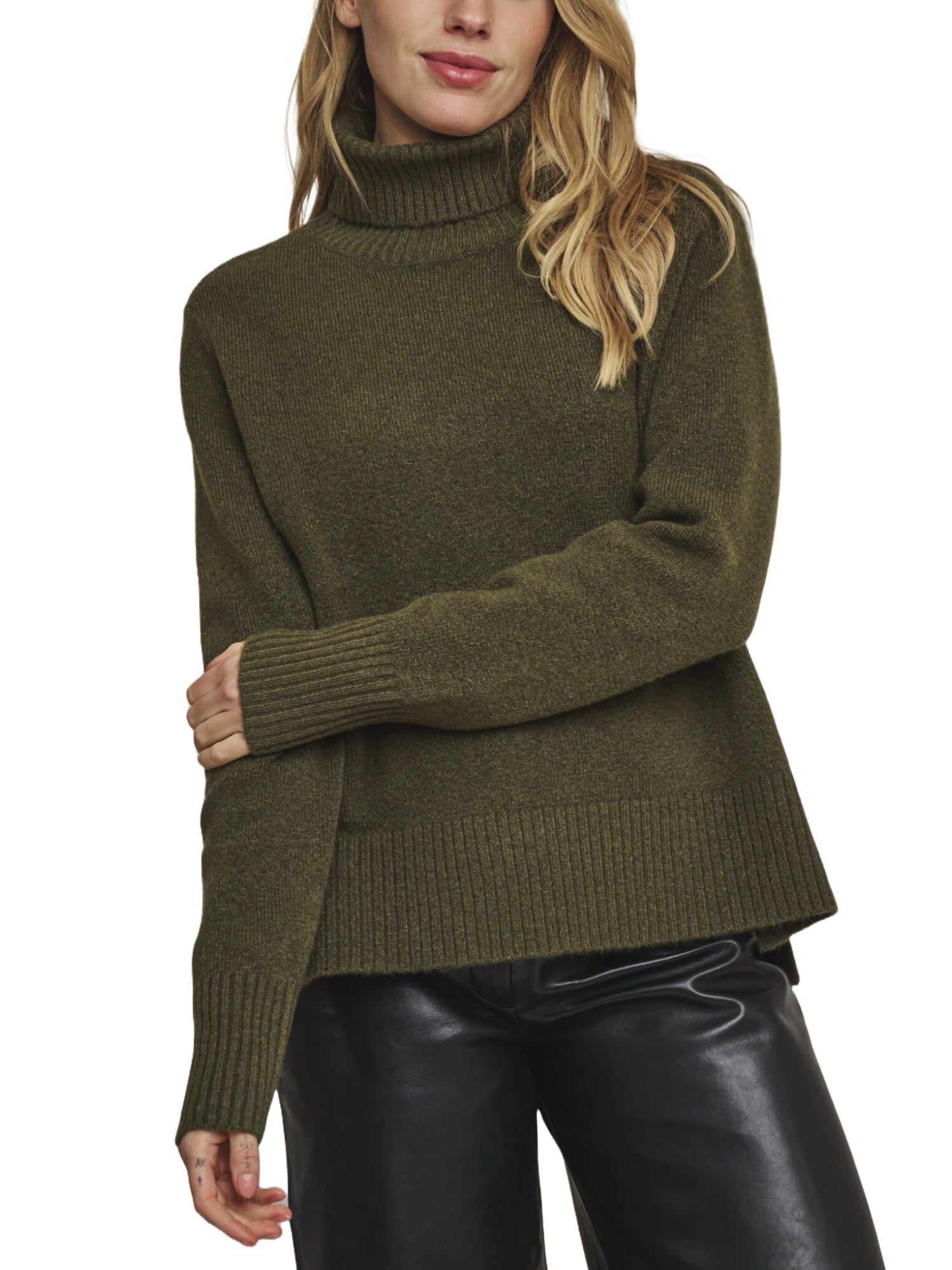 Maglie a collo alto Verde Rino&pelle