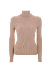 Maglie a collo alto Beige Rino&pelle