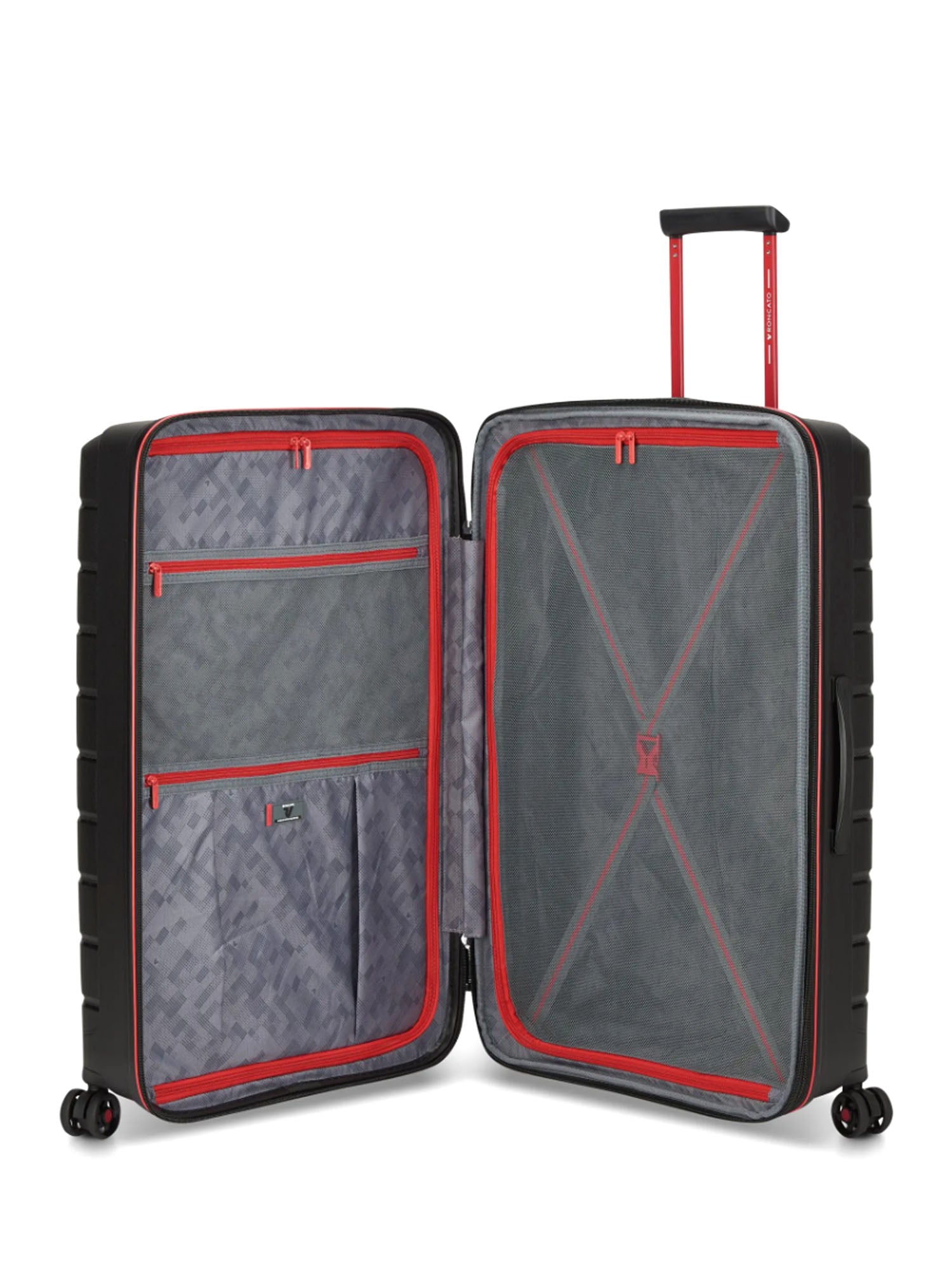 Trolley grande Nero Rosso Roncato