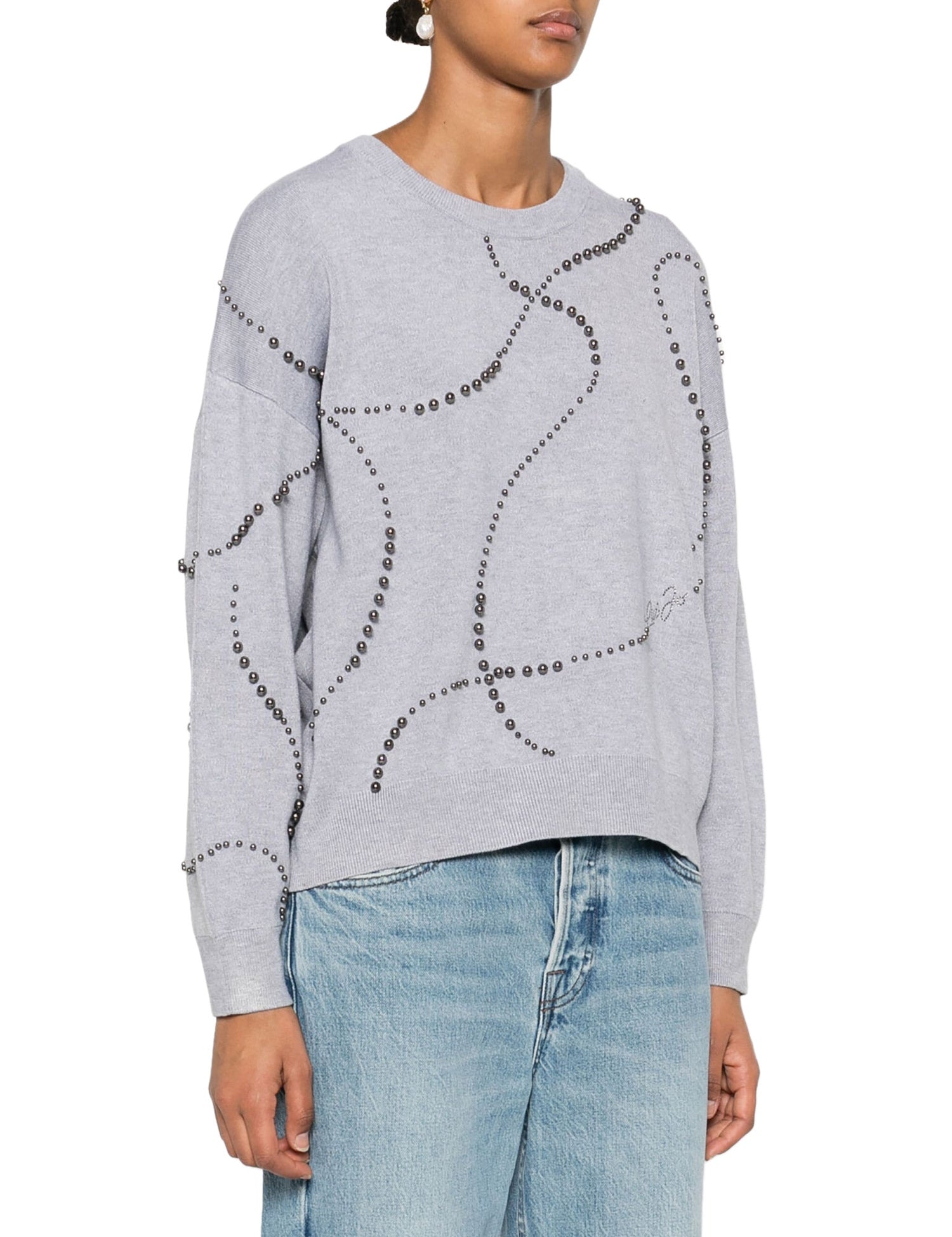 Maglioncini Grigio Nero Liu-jo