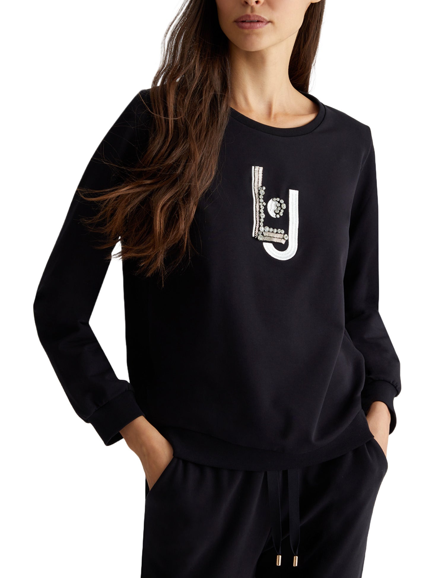 Felpe Nero Argento Liu-jo