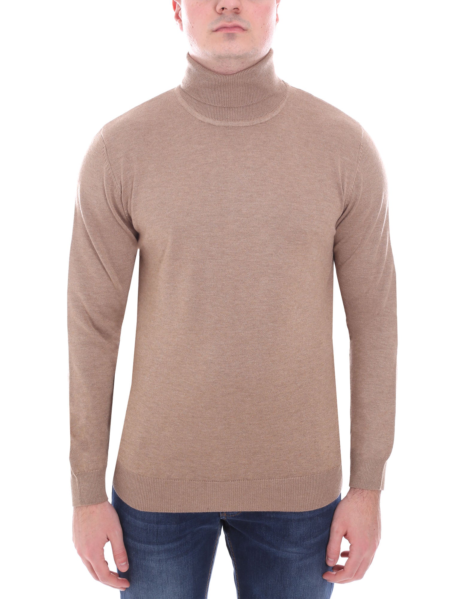 Maglie a collo alto Beige Sseinse