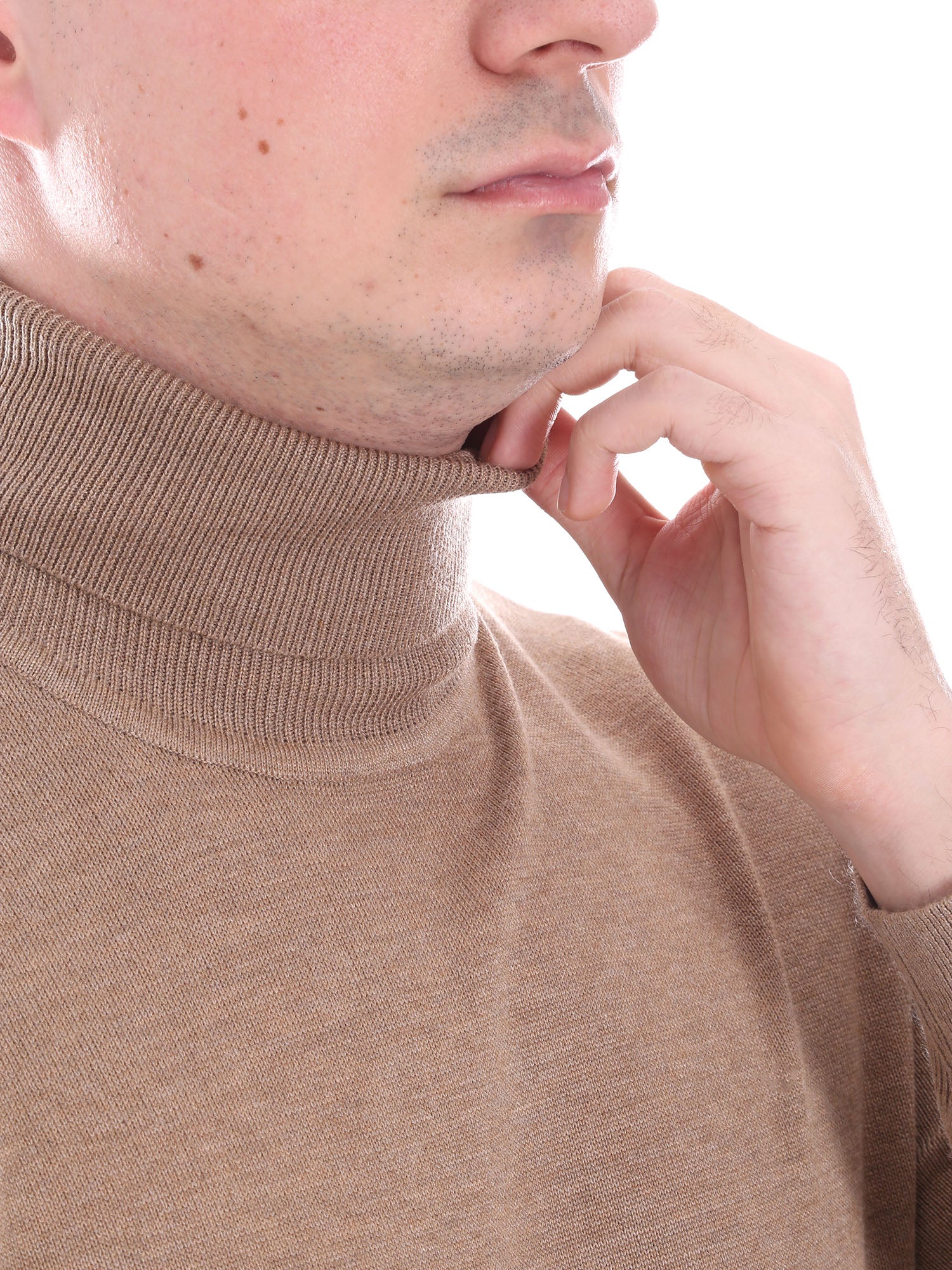 Maglie a collo alto Beige Sseinse