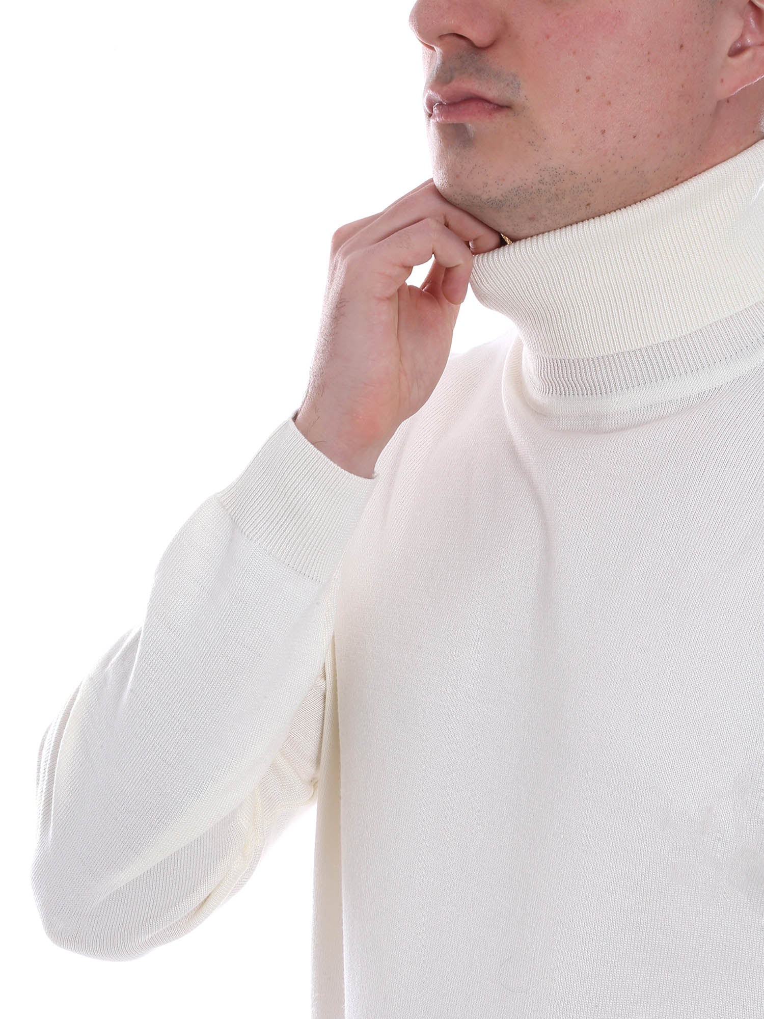 Maglie a collo alto Avorio Sseinse