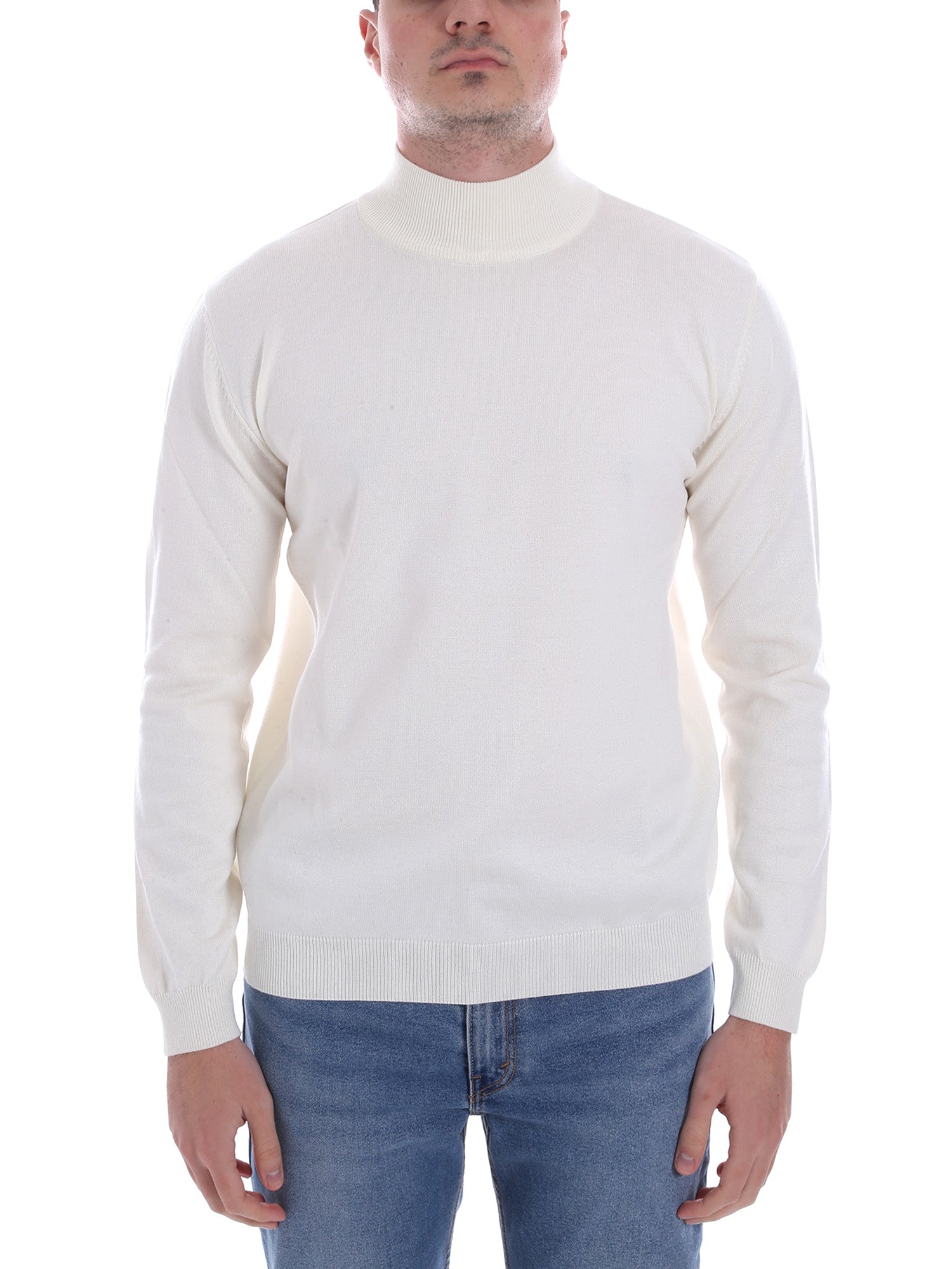 Maglie a collo alto Avorio Sseinse