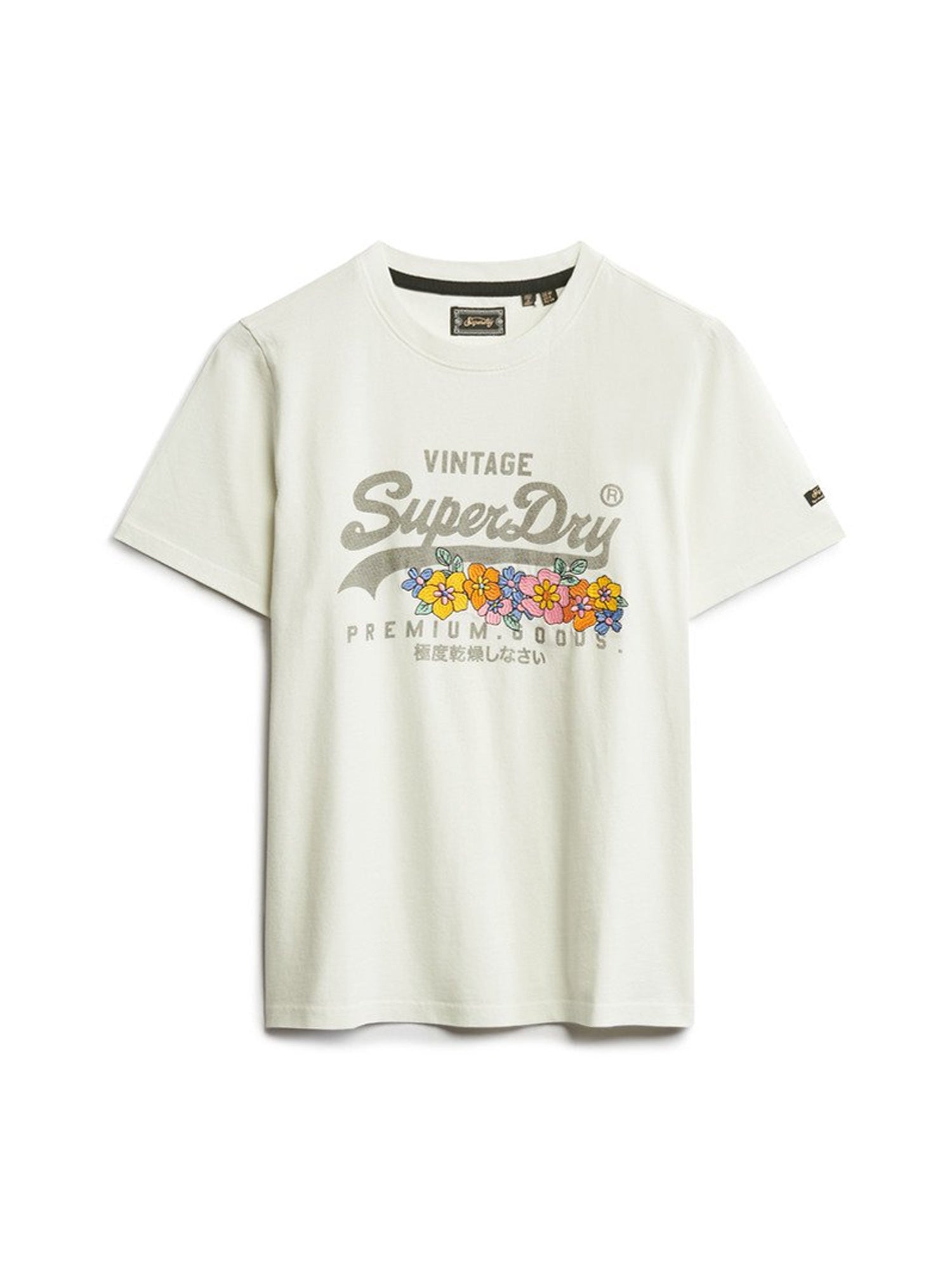 T-shirt Avorio Superdry