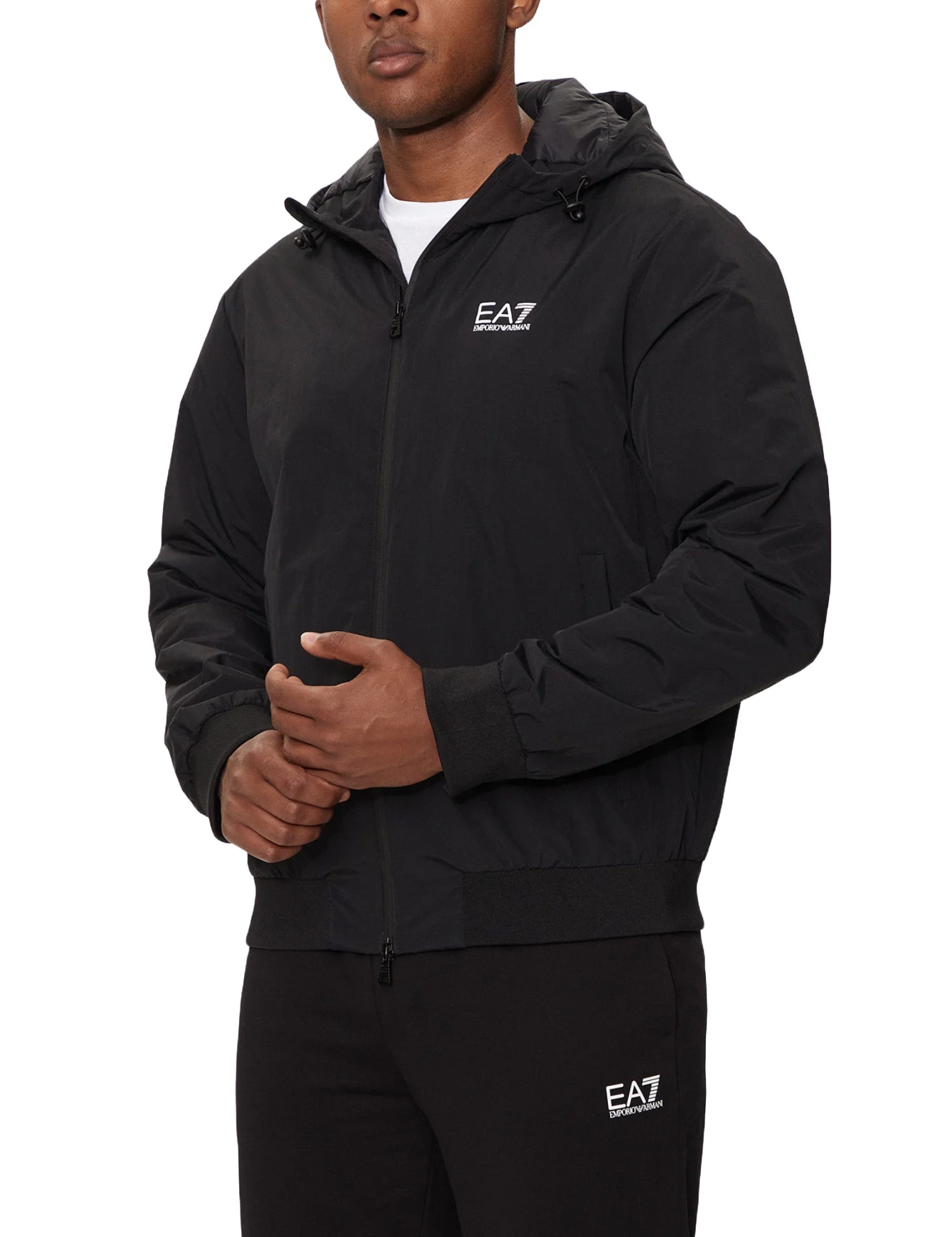 Piumini Nero Ea7 Emporio Armani