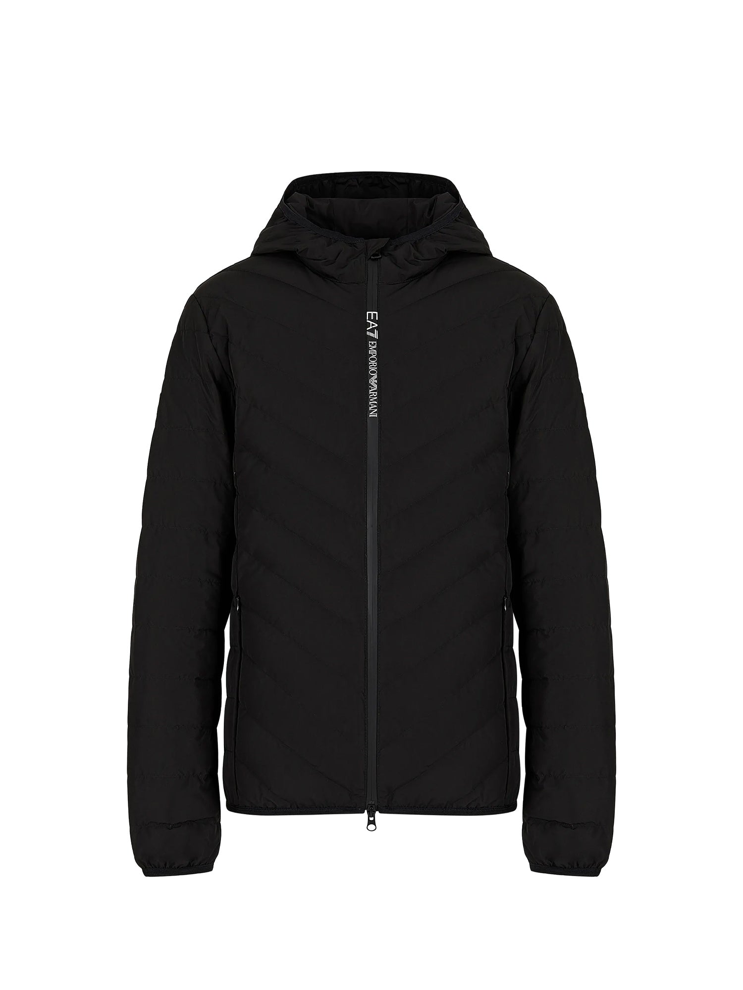 Piumini Nero Ea7 Emporio Armani