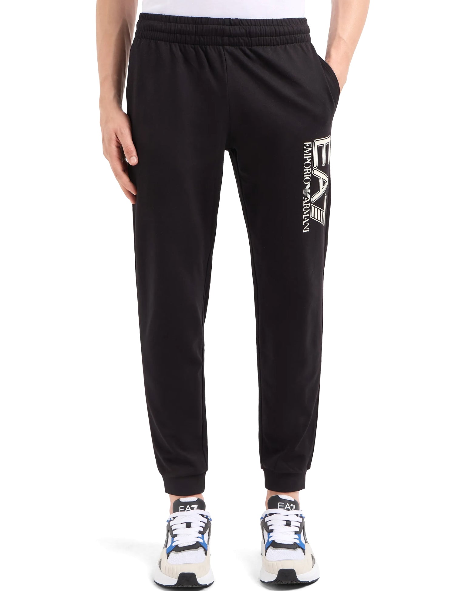 Pantaloni sportivi Nero Ea7 Emporio Armani