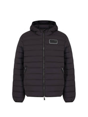 Piumini Nero Ea7 Emporio Armani