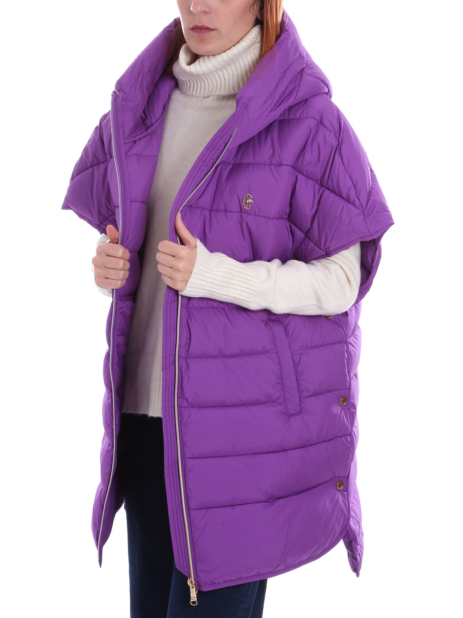 Gilet Viola Conte Of Florence