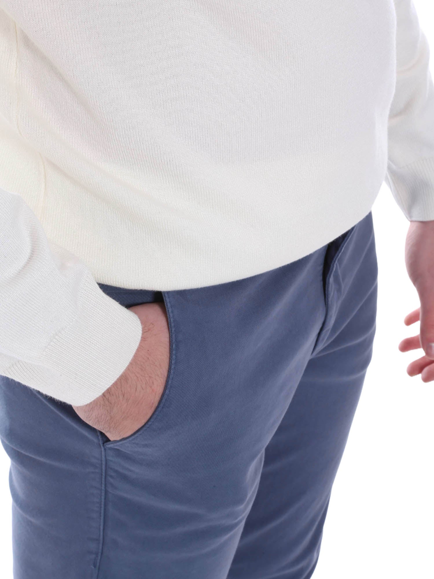 Pantaloni Blu Borgoni Milano