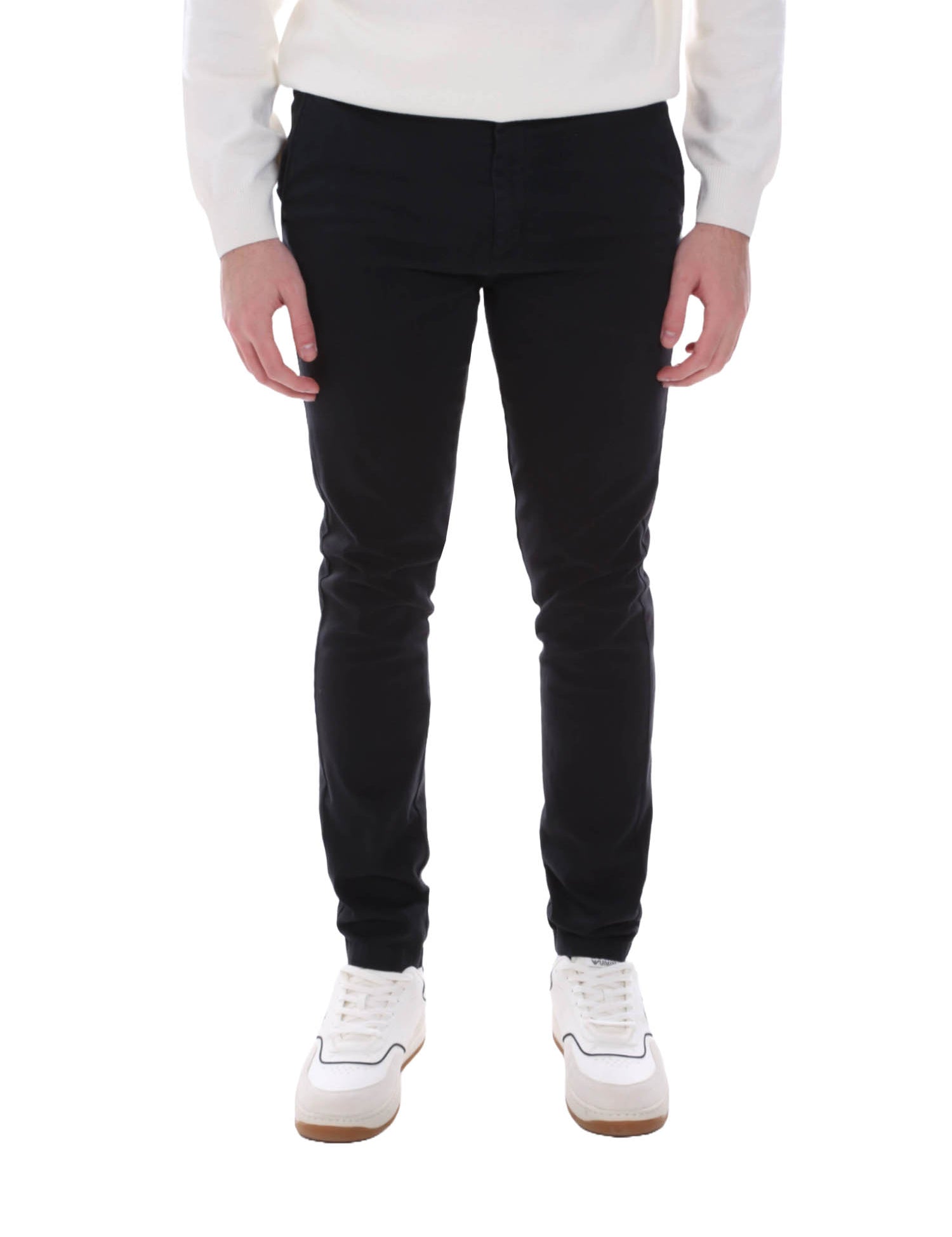 Pantaloni Nero Borgoni Milano