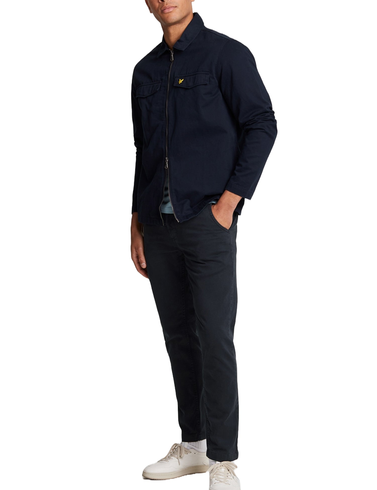 Pantaloni Blu Lyle & Scott