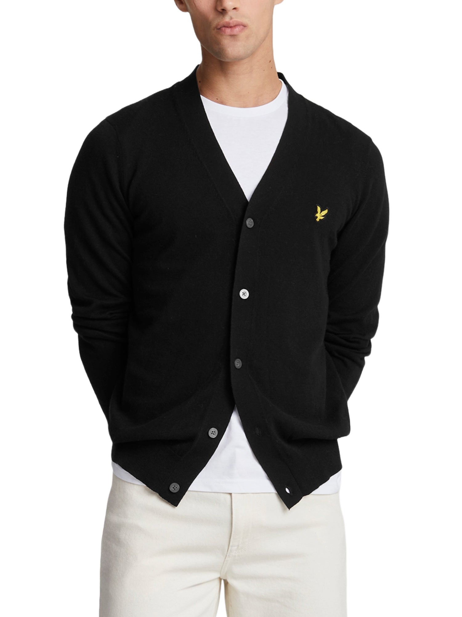 Cardigan Nero Lyle & Scott