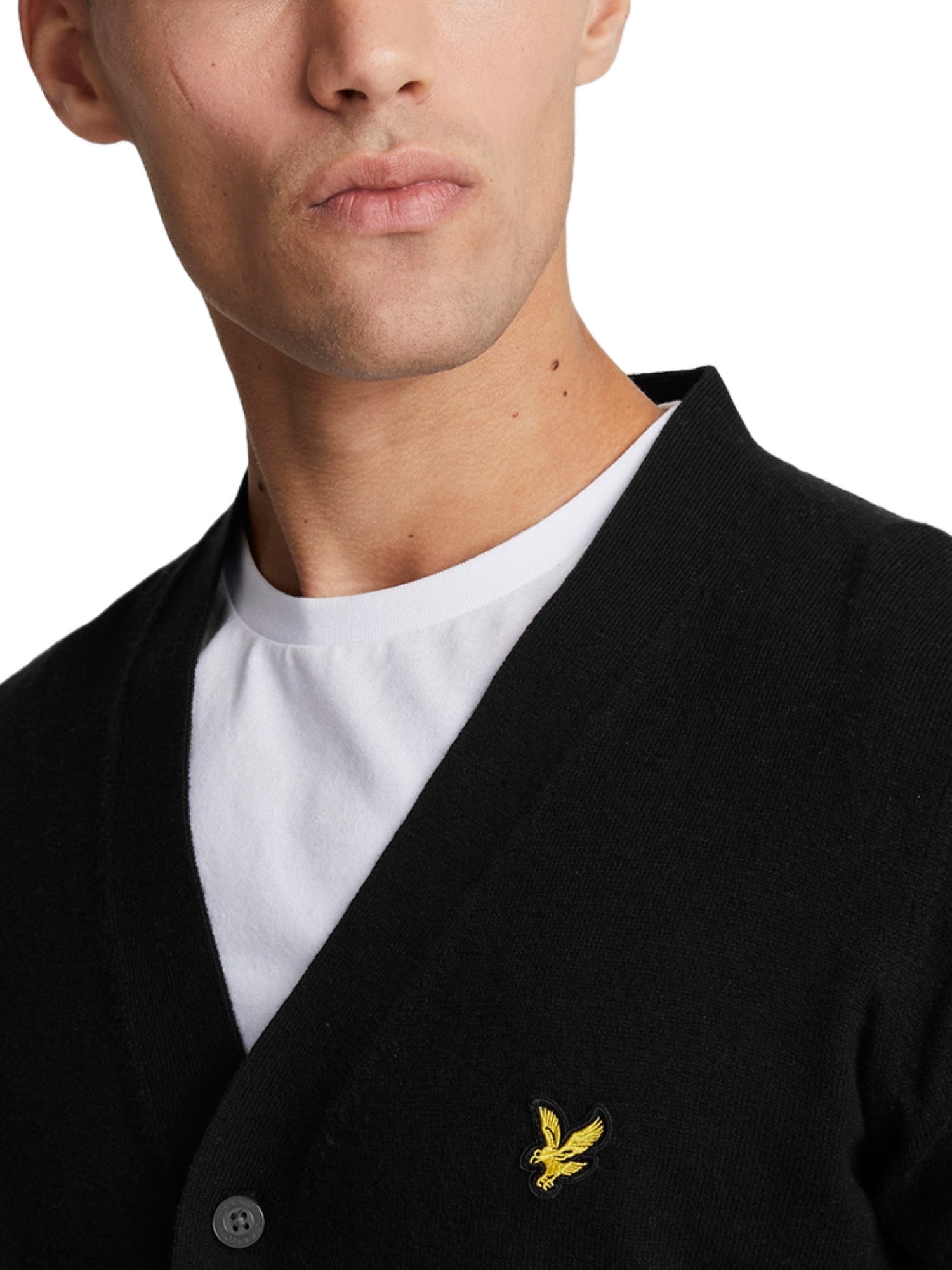 Cardigan Nero Lyle & Scott