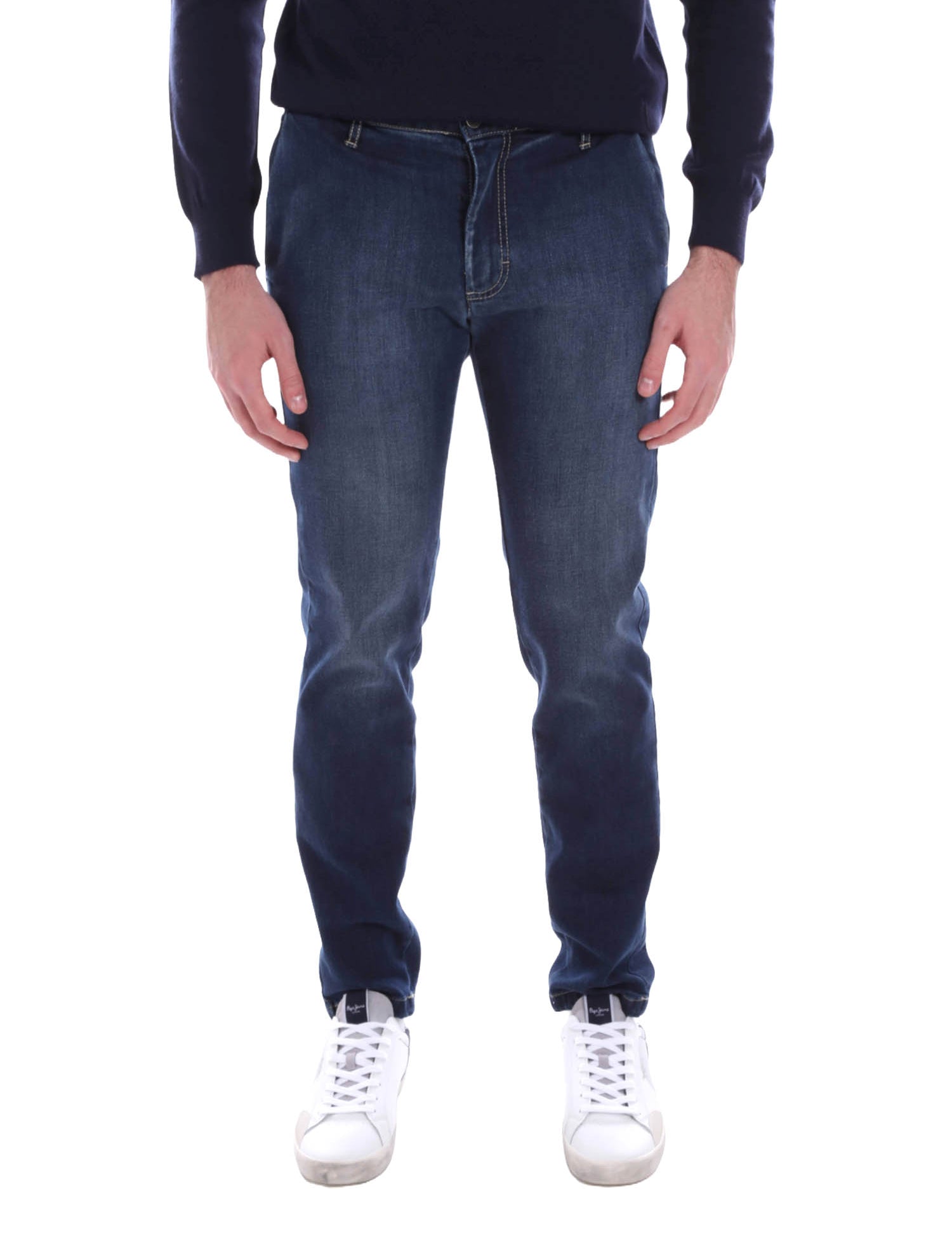 Jeans Blu Scuro Borgoni Milano
