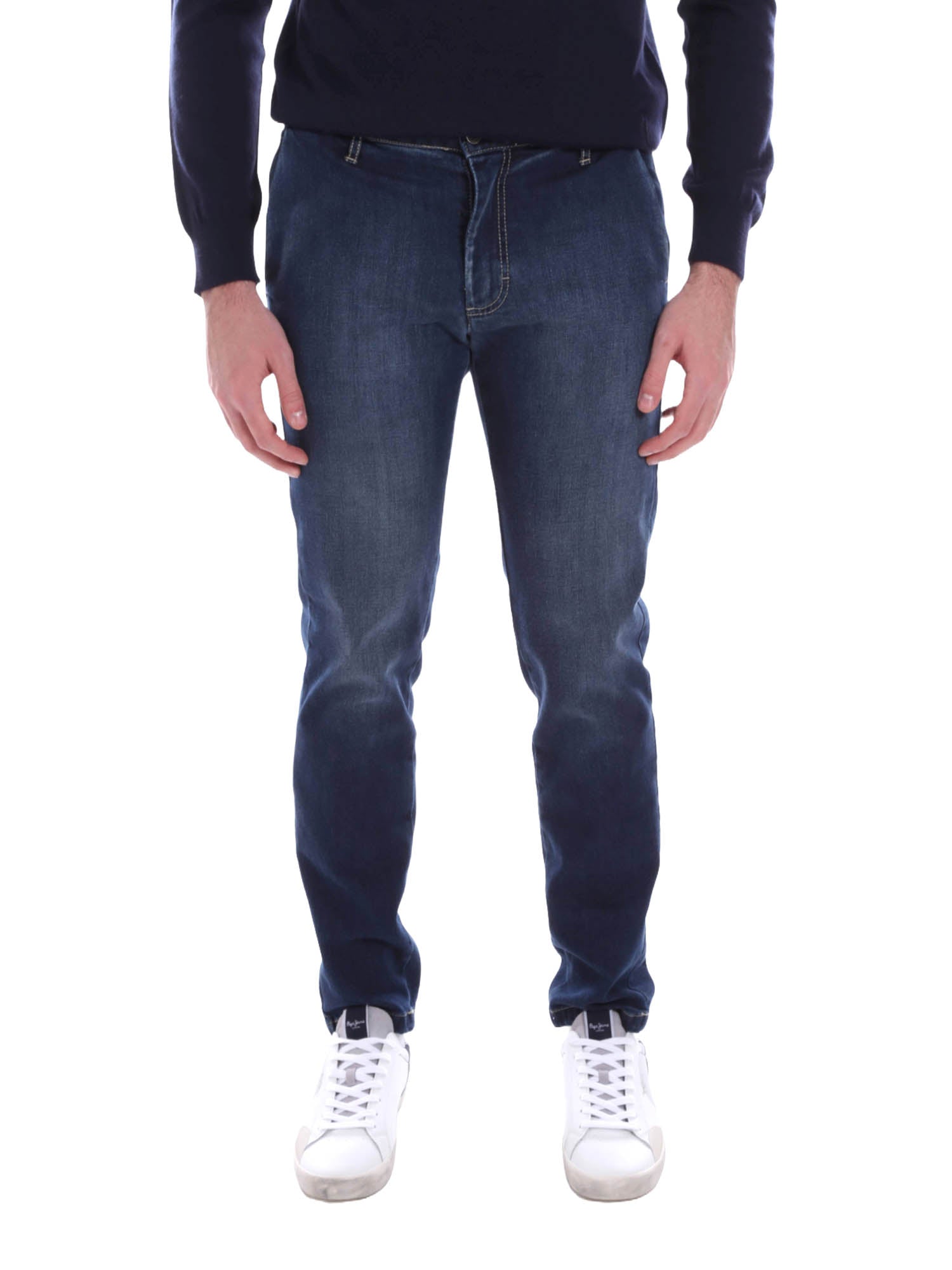 Jeans Blu Scuro Borgoni Milano