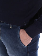 Jeans Blu Scuro Borgoni Milano