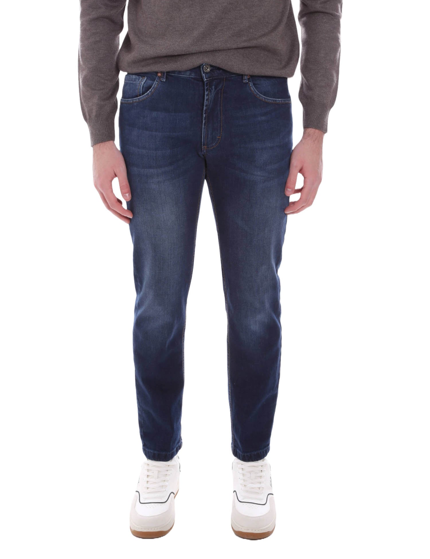 Jeans Blu Scuro Borgoni Milano
