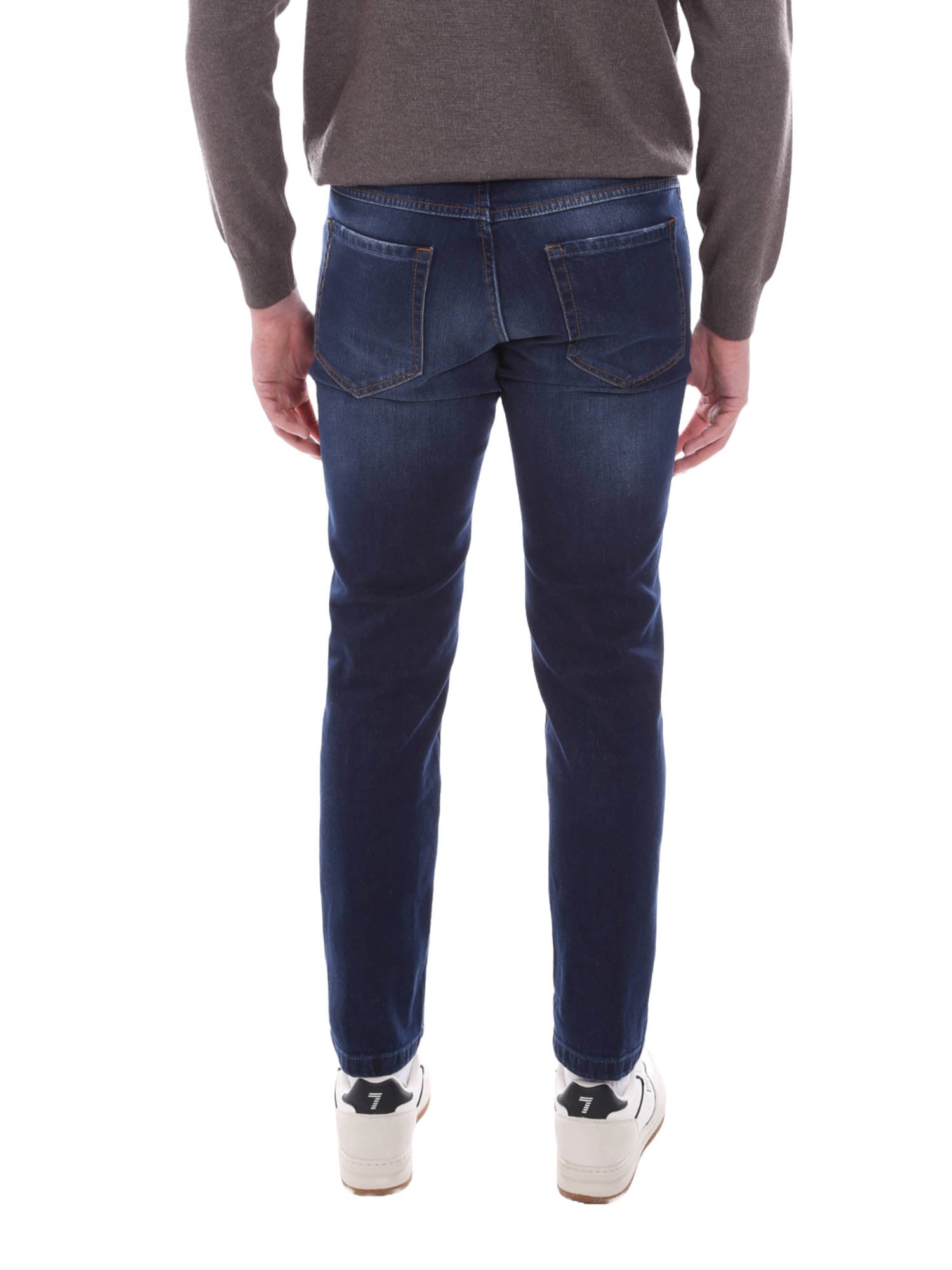 Jeans Blu Scuro Borgoni Milano