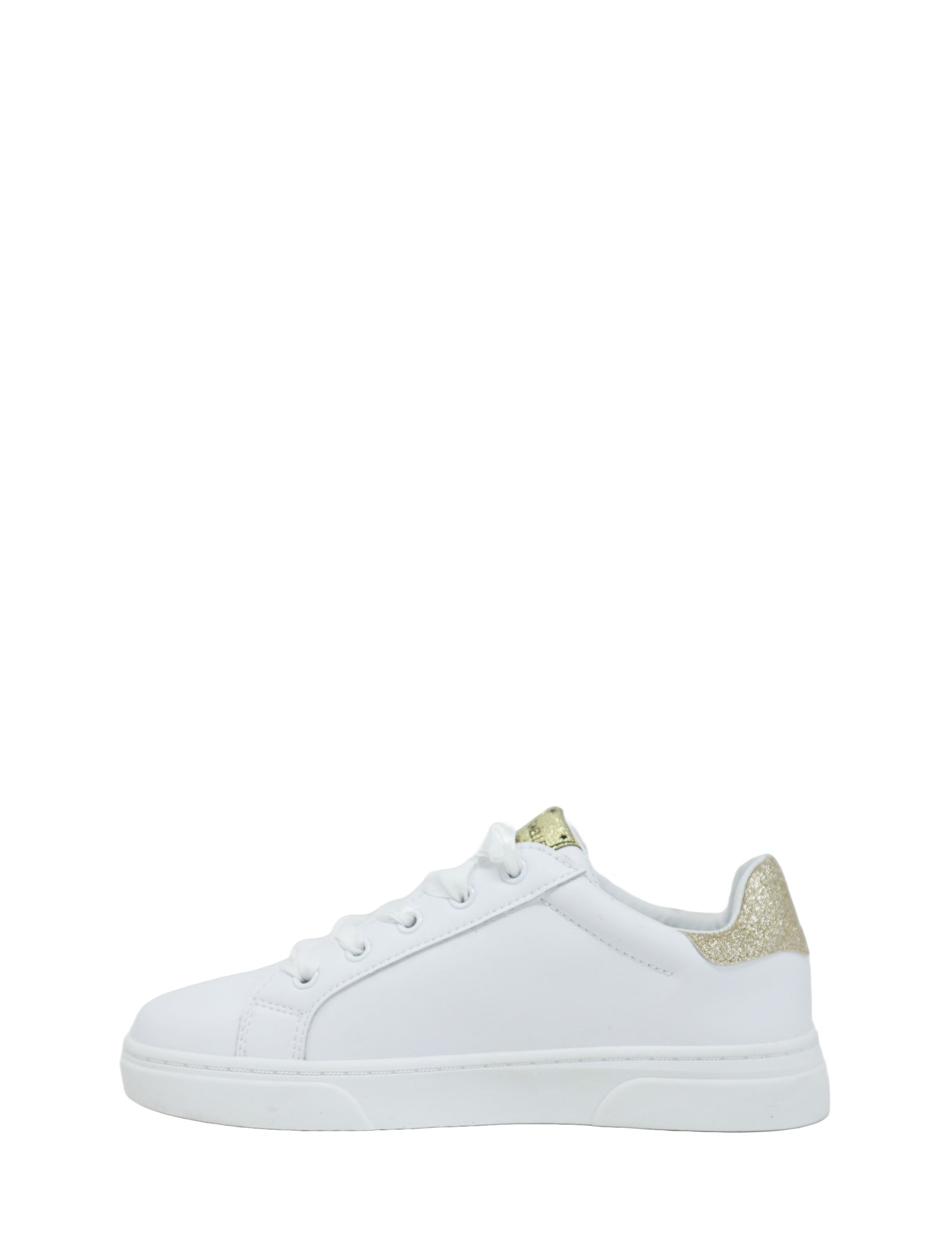 Sneakers Bianco Oro Gaelle Paris
