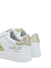 Sneakers Bianco Oro Gaelle Paris