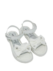 Sandali con strappi Bianco Gaelle Paris