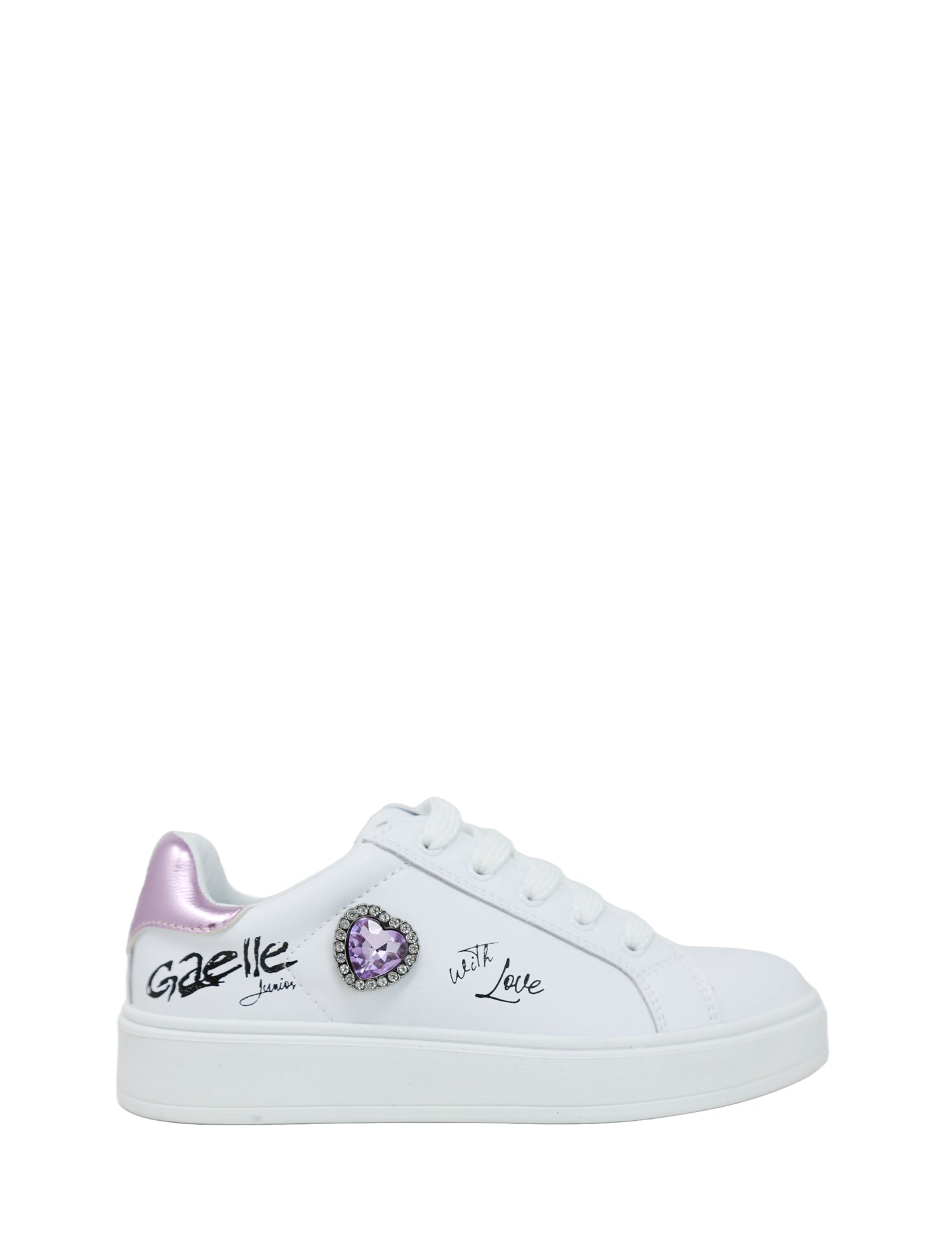 Sneakers Bianco Viola Gaelle Paris